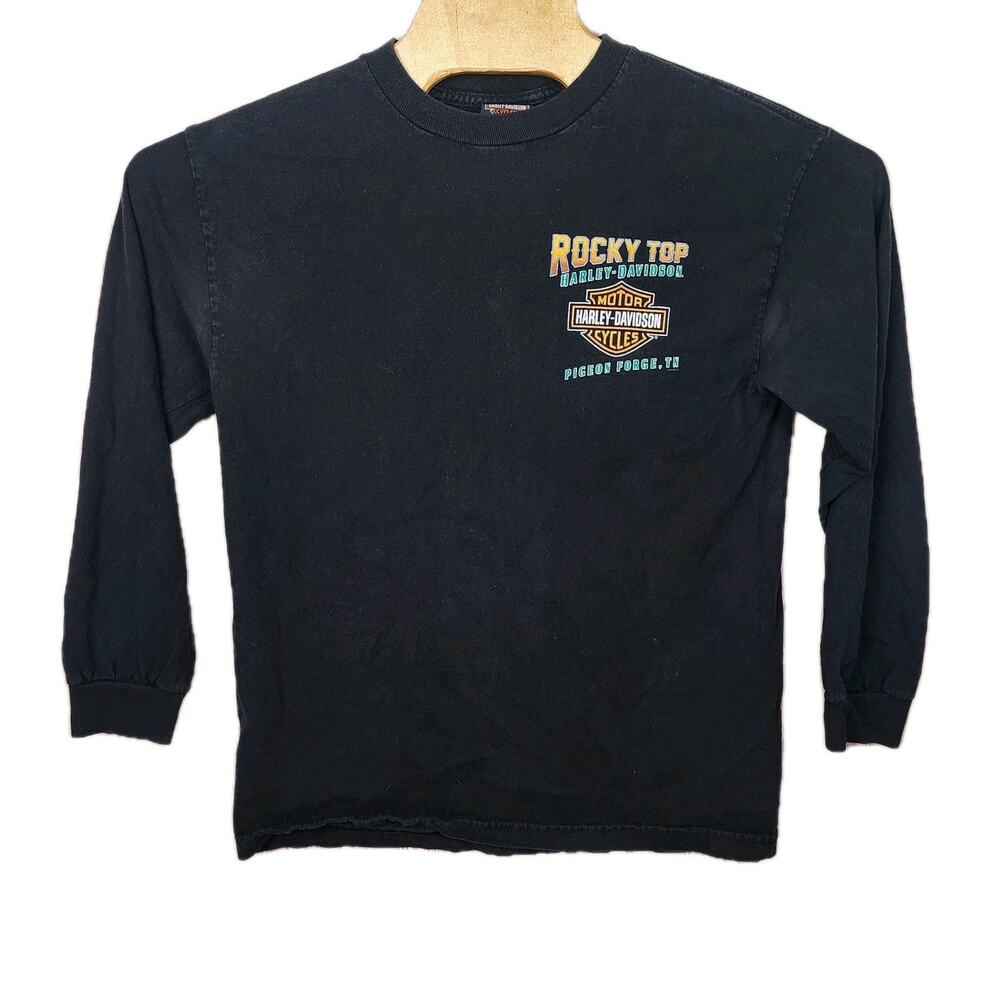 Harley-Davidson Women's Black Long Sleeve Shirt Size Medium M
